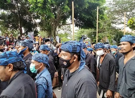 Ritual adat Seba Baduy di Kabupaten Lebak. (Sumber: Poskota/Samsul Fatoni)