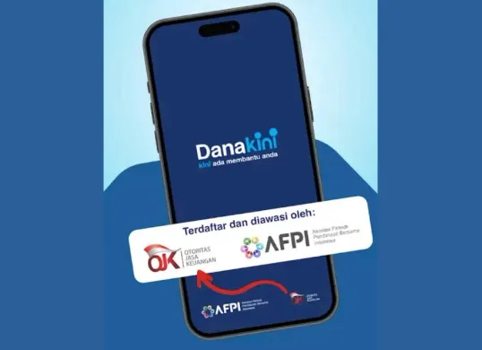 Tampilan aplikasi pinjol Danakini (Sumber: Play Store)