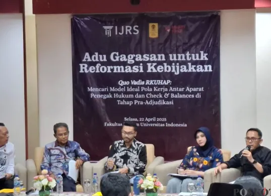 Diskusi tentang RKUHAP di Jakarta, Rabu, 23 April 2025. (Sumber: Poskota/Pandi Ramedhan)