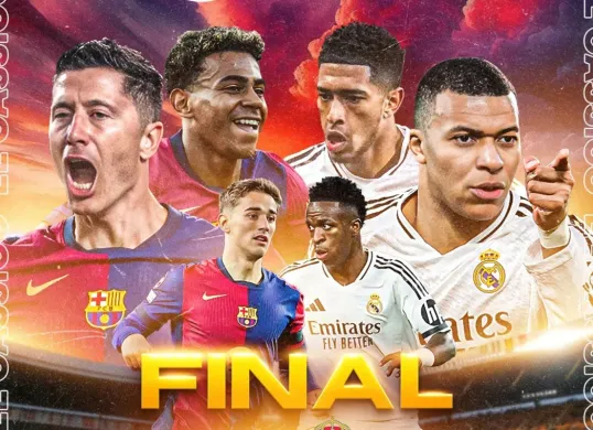 Link live streaming Barcelona vs Real Madrid Copa del Rey 2025. (Sumber: Instagram @rctisports)