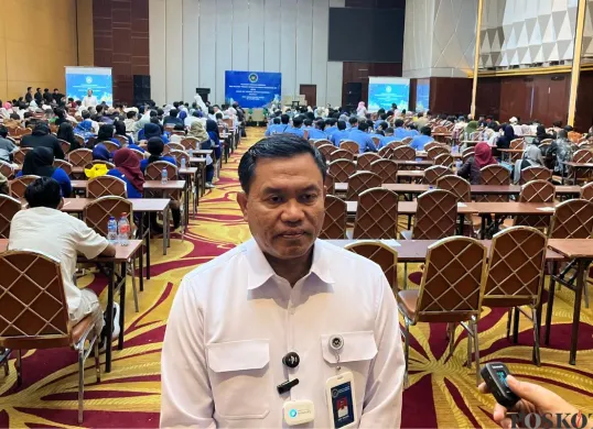 Pelatihan penjamah makanan SPPG oleh Badan Gizi Nasional di Hotel Grand Paragon, Jakarta Barat, Sabtu, 26 April 2025. (Sumber: Poskota/Pandi Ramedhan)