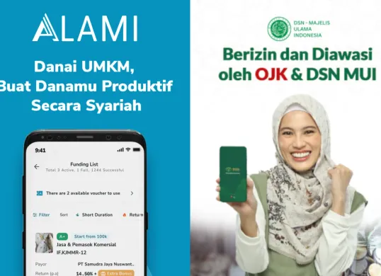 Ilustrasi pinjaman online syariah. (Sumber: Poskota/Dzikri)