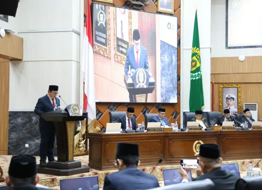 Pemkab Bogor dan DPRD gelar rapat paripurna bahas perubahan APBD 2025 dan pertanggungjawaban APBD 2024. (Sumber: Istimewa)