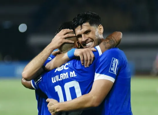 Persib Bandung menangi laga uji coba lawan klub Australia, Western Sydney Wanderers. (Sumber: Instagram/@persib)
