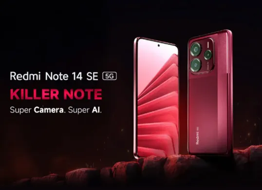 Spesifikasi terbaru Redmi Note 14 SE 5G layar AMOLED 2100 nits, dual speaker Dolby Atmos, dan chipset MediaTek terbaru. HP 5G terbaik di bawah Rp4 juta (Sumber: mi.com)