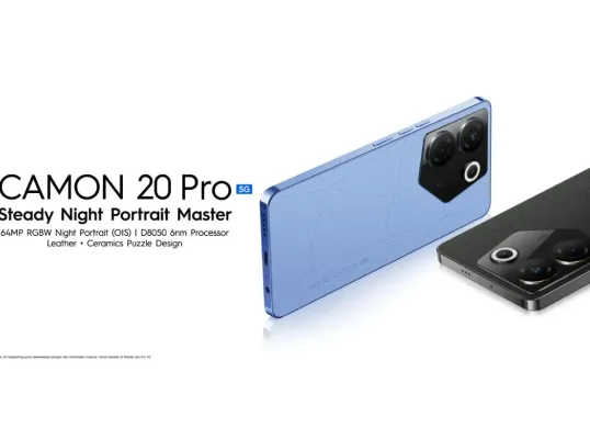 Tecno Camon 20 Pro 5G, HP Rp3 jutaan dengan kamera setara flagship. (Sumber: Tecno)