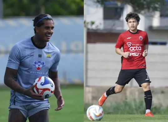 Ramon Tanque (Persib) dan Ryo Matsumura (Persija) dikabarkan cedera jelang Super League 2025/2026. (Sumber: Istimewa)