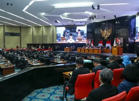 Suasana Rapat Paripurna DPRD DKI Jakarta di kawasan Kebon Sirih, Jakarta. (Sumber: Dok. Sekretariat DPRD DKI)