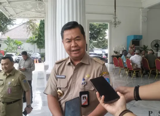 Eks Pj Gubernur Jakarta Teguh Setyabudi ditunjuk jadi Komisaris Utama PT Food Station Tjipinang Jaya. (Sumber: Poskota/M. Tegar Jihad)