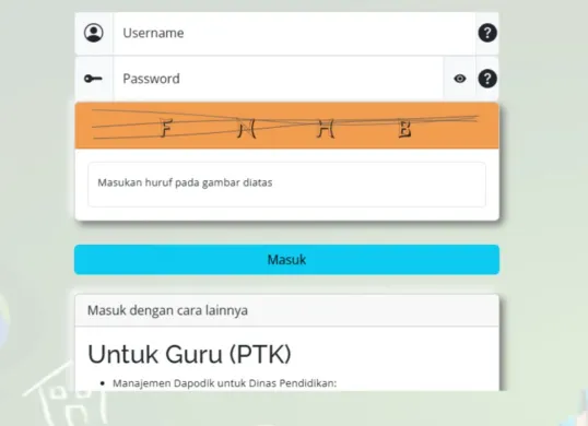 Cek penerima bantuan insentif guru online di Info GTK. (Sumber: tangkapan layar)