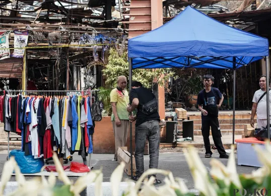 Pedagang Pasar Taman Puring Mulai Kembali Berjualan