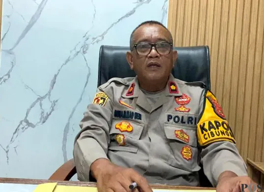 Kapolsek Cibungbulang, Kompol Muhammad Heri. (Sumber: POSKOTA | Foto: Giffar Rivana)