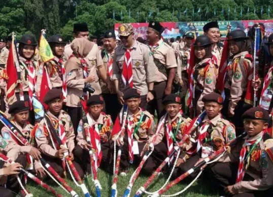 Ilustrasi pramuka. (Sumber: Wikimedia Commons)