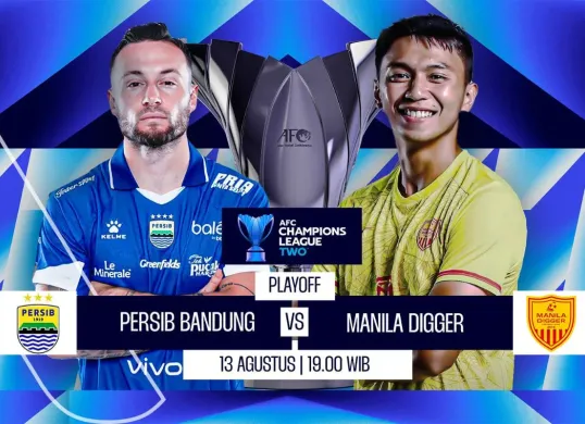 Cek di sini link live streaming Persib Bandung vs Manila Digger, sebentar lagi kick off. (Sumber: visionplus)