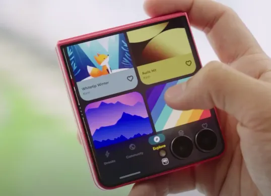 Tampilan Samsung Galaxy Z Flip 7 (Sumber: Youtube/@Gadgetin)