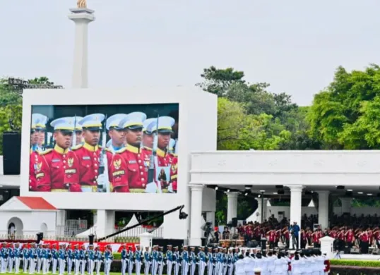 Ilustrasi upacara HUT RI. (Sumber: presidenri.go.id)