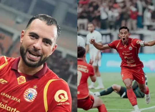 Potret pemain Persija, Jordi Amat (kiri) dan Rizky Ridho (kanan) yang dipuji oleh Mauricio Souza. (Sumber: Persija Jakarta)