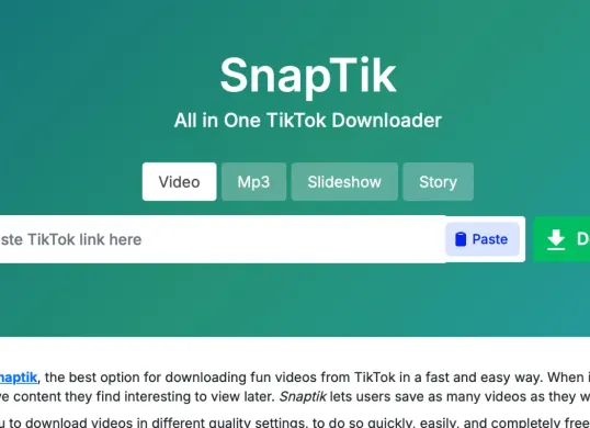 Ilustrasi SnapTik, platform download video TikTok tanpa watermark. (Sumber: SnapTik)