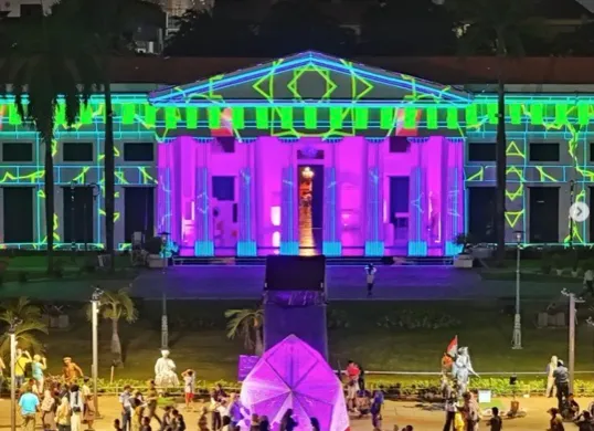 Catat jadwalnya! Pemprov DKI Jakarta menggelar Jakarta Light Festival 2025 di Kota Tua (Sumber: Instagram @jakartalightfestival2025)