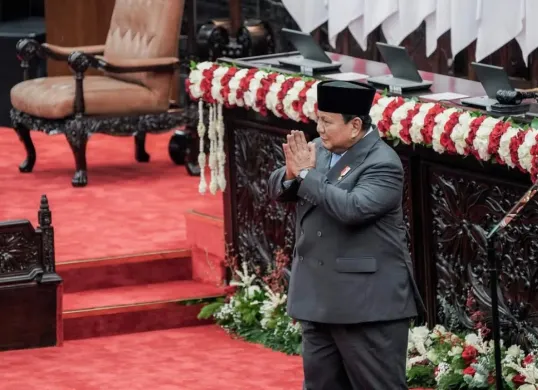 Presiden menghadiri Sidang Tahunan MPR serta Sidang Bersama DPR dan DPD menjelang peringatan Hari Kemerdekaan ke-80. (Sumber: Instagram/@presidenrepublikindonesia)