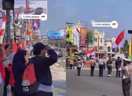 Upacara 17 Agustus di Depok, Jawa Barat yang mendapat sorotan dari warganet. (Sumber: Instagram/@depok24jam)