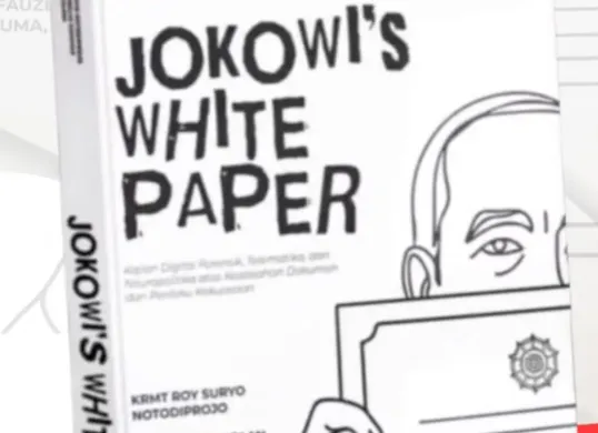 Ilustrasi peluncuran buku Jokowi's White Paper yang kini viral dan menjadi perbincangan publik di internet. (Sumber: Instagram/@dokter_tifa)