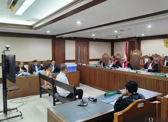 Sidang kasus korupsi pengadaan gerobak dagang pada Kemendag di Pengadilan Tindak Pidana Korupsi (Tipikor) Jakarta Pusat, Selasa, 19 Agustus 2025. (Sumber: Poskota/Ramot Sormin)