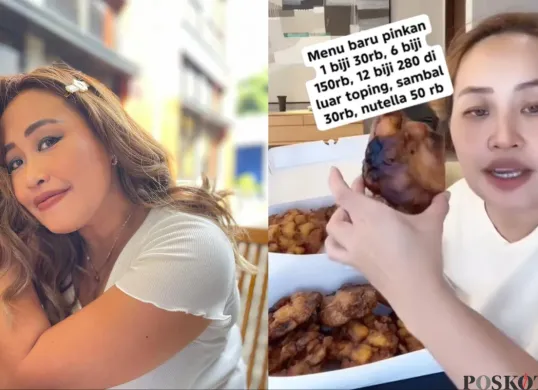 Tak Hanya Donat, Pinkan Mambo Kini Jual Pisang Goreng Rp150 Ribu Dapat 6 Biji (Sumber: Instagram/Pinkan Mambo dan TikTok/lifia_1511)