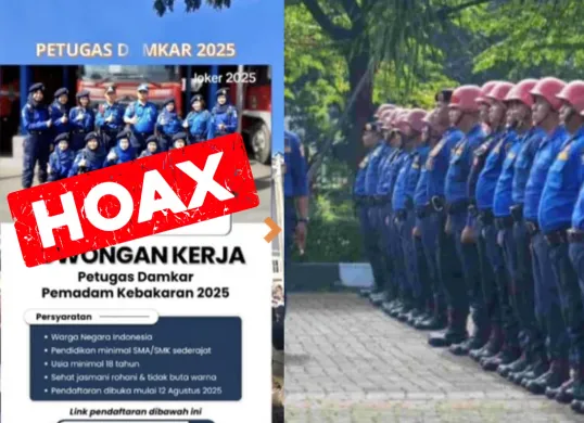 Lowongan resmi Damkar hanya diumumkan melalui situs pemerintah. (Sumber: Tiktok)