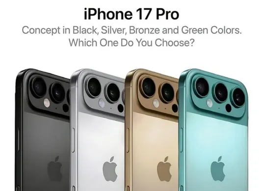 Bocoran desain iPhone 17 Series yang diperkirakan rilis September 2025, menghadirkan varian baru iPhone 17 Air dengan desain lebih tipis. (Sumber: Pinterest)