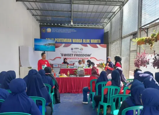 Sebanyak 40 narapidana wanita di Rutan Kelas 1 Depok mendapatkan pelatihan memasak melalui acara Baking Demo. (Sumber: Diskominfo Depok)