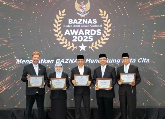Bazis Jakarta Borong 5 Penghargaan di Baznas Award 2025 (Sumber: Dok. Baznas)