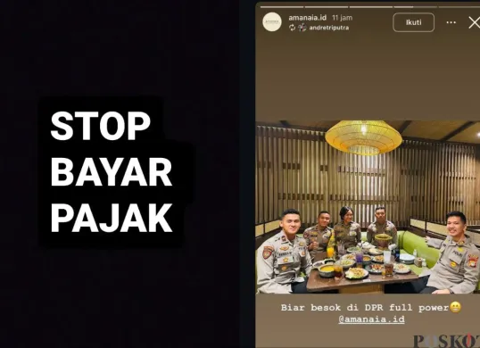 Viral Foto Anggota Polisi Tengah Makan di Restoran Mewah, Bill Sampai Rp11 Juta (Sumber: Instagram/storyrakyat)