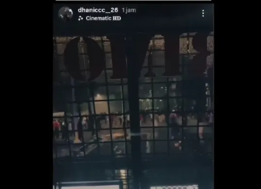 Tangkapan layar Instagram Story akun @dhaniccc_26 yang viral pasca tragedi Brimob melindas ojol. (Sumber: X/@barengwarga)