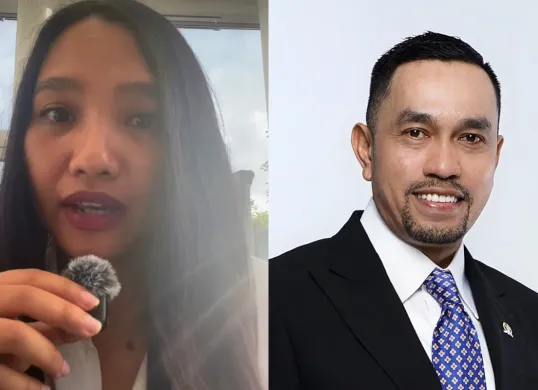 Potret Salsa Erwina (kiri) dan Ahmad Sahroni (kanan) (Sumber: Instagram)