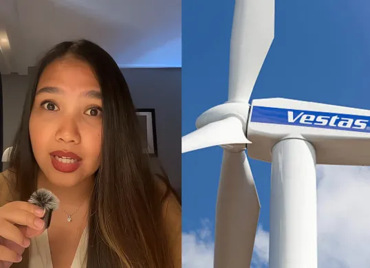 Vestas Wind Systems A/S, perusahaan global berbasis di Denmark tempat Salsa bekerja di bidang energi berkelanjutan. (Sumber: Dok/Vestas)