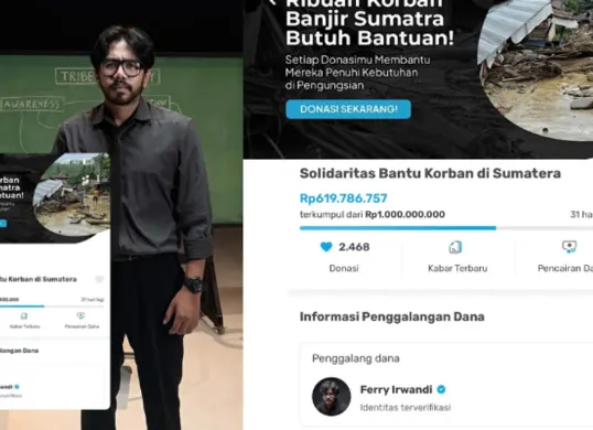 Ferry Irwandi galang dana, Rp1 miliar untuk korban hanya terkumpul dalam waktu 3 jam. (Sumber: Instagram/@irwandiferry)