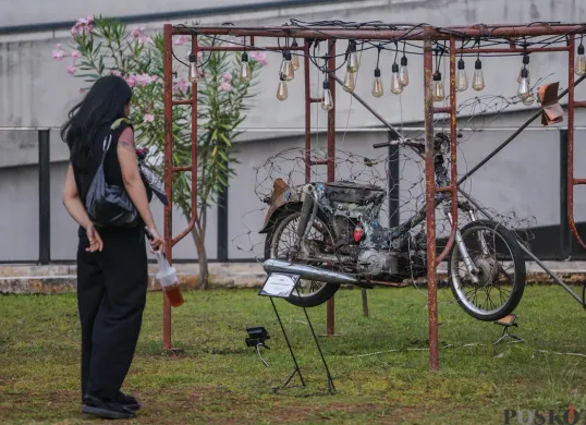 Melihat Karya Limbah Motor Bekas di Pameran Seni Rupa Motorsaikel Kalcer: Gas Aja Dulu