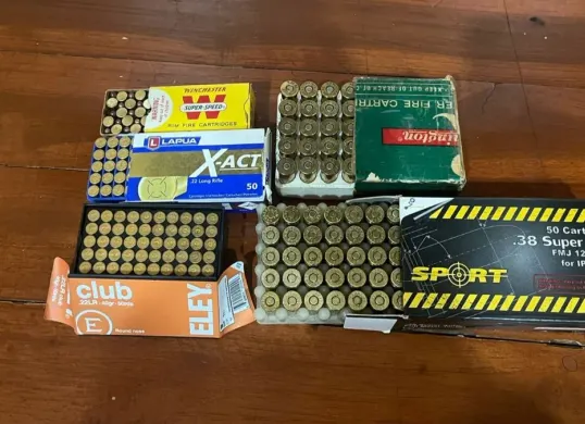 Amunisi ilegal yang disita Polda Metro Jaya. (Sumber: Dok. Polda Metro Jaya)