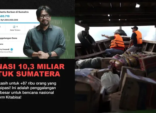 Aksi Donasi Banjir Sumatera Ferry Irwandi Tembus Rp10 Miliar dalam 24 Jam (Sumber: Instagram/@irwandiferry)