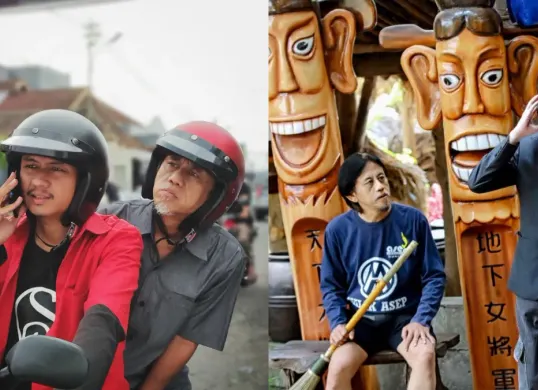 Potret kebersamaan Epy Kusnandar bersama dengan anaknya Quentin Stanislavsky dan Damar Rizal Marzuki. (Sumber: Instagram/@epy_kusnandar_official)