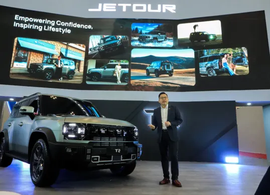 Peluncuran JETOUR T2 di Indonesia membawa SUV bergaya rugged. (Sumber: Dok JETOUR)