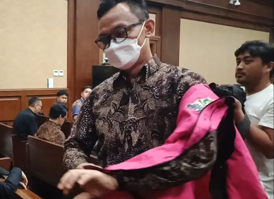 Mantan Wakil Ketua PN Jakarta Pusat, Muhammad Arif Nuryanta, disebut sebagai makelar kasus dalam perkara suap vonis lepas minyak goreng. (Sumber: Poskota/Ramot Sormin)