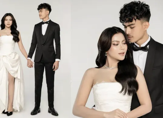 Momen Hanum Mega saat sesi pemotretan sebelum menikah (Sumber: Intagram/@real.hanummegaa)