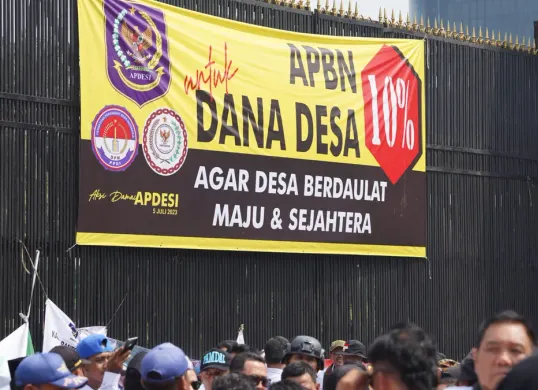 Ilustrasi demonstrasi Apdesi yang terjadi pada Senin, 8 Desember 2025. (Sumber: PKS)