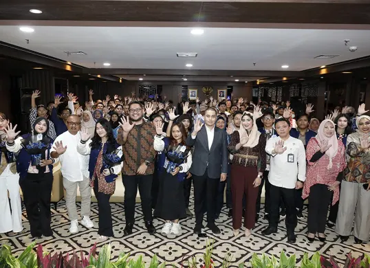 Foto bersama usai kegiatan Talkshow Edukatif bertema ‘Membangun Jakarta Bebas Bullying’ di Gedung DPRD DKI Jakarta. (Sumber: Dok. DDJP)