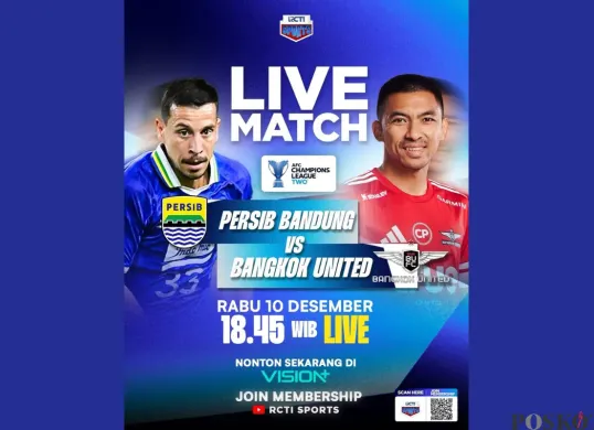 LINK LIVE STREAMING Persib vs Bangkok FC (Sumber: Instagram/rctisports)