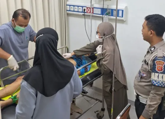 Korban kecelakaan tidak tertolong seusai mendapatkan perawatan intensif di RSUD Cibinong, Kabupaten Bogor, Rabu, 10 Desember 2025. (Sumber: Dok. Polres Bogor)