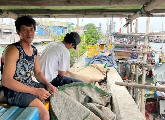 Nelayan di Cilincing, Jakarta Utara. (Sumber: Poskota/M. Tegar Jihad)