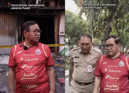 Potret Gubernur Pramono Anung pastikan Pemprov DKI tanggung semua biaya korban meninggal dan luka-luka akibat kebakaran di Terra Drone Kemayoran (Sumber: Instagram/@pramonoanungw)